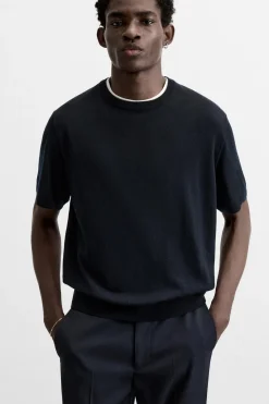 Best CAMISETA PUNTO 100% LANA LIMITED EDITION Hombre Jerséis / Chaquetas|Camisetas