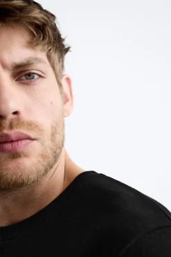 Clearance CAMISETA PUNTO ALGODÓN Hombre Jerséis / Chaquetas|Camisetas