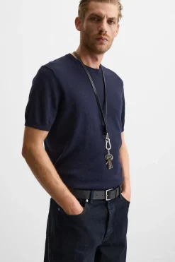 New CAMISETA PUNTO ALGODÓN - SEDA Hombre Camisetas