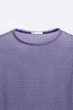 Outlet CAMISETA PUNTO CALADO Hombre Jerséis / Chaquetas