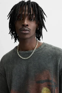 Outlet CAMISETA PUNTO ESTAMPADO Hombre Jerséis / Chaquetas|Camisetas