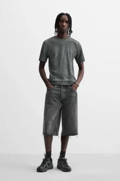 Sale CAMISETA PUNTO ESTAMPADO SPRAY Hombre Jerséis / Chaquetas|Camisetas