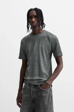 Sale CAMISETA PUNTO ESTAMPADO SPRAY Hombre Jerséis / Chaquetas|Camisetas