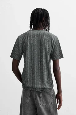 Sale CAMISETA PUNTO ESTAMPADO SPRAY Hombre Jerséis / Chaquetas|Camisetas