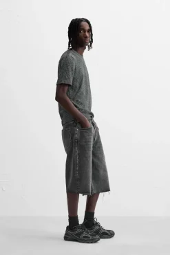 Sale CAMISETA PUNTO ESTAMPADO SPRAY Hombre Jerséis / Chaquetas|Camisetas