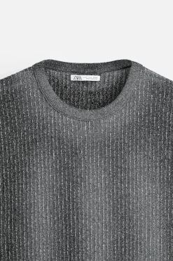 Sale CAMISETA PUNTO ESTAMPADO SPRAY Hombre Jerséis / Chaquetas|Camisetas