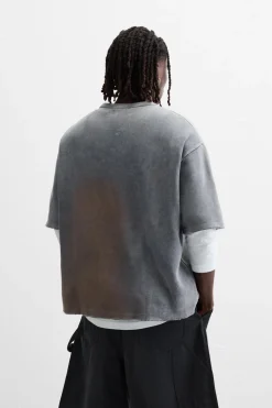 Sale CAMISETA PUNTO ESTAMPADO ABSTRACTO Hombre Jerséis / Chaquetas|Camisetas