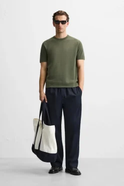 Best CAMISETA PUNTO ESTRUCTURA Hombre Jerséis / Chaquetas|Camisetas