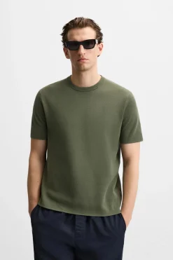 Best CAMISETA PUNTO ESTRUCTURA Hombre Jerséis / Chaquetas|Camisetas