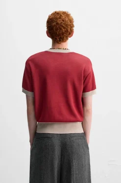 New CAMISETA PUNTO JACQUARD CARA X HARRY LAMBERT Hombre Jerséis / Chaquetas|Camisetas