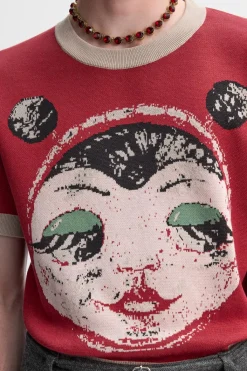 New CAMISETA PUNTO JACQUARD CARA X HARRY LAMBERT Hombre Jerséis / Chaquetas|Camisetas