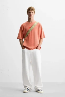 New CAMISETA PUNTO LAVADO Hombre Jerséis / Chaquetas|Camisetas