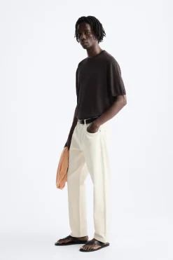 Best CAMISETA PUNTO LYOCELL - LINO Hombre Jerséis / Chaquetas|Camisetas