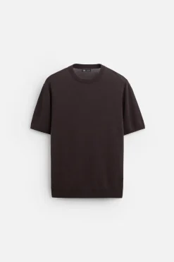 Best CAMISETA PUNTO LYOCELL - LINO Hombre Jerséis / Chaquetas|Camisetas