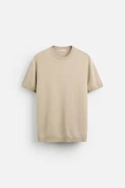 Best CAMISETA PUNTO MEZCLA VISCOSA Hombre Jerséis / Chaquetas|Camisetas