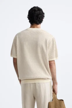 Discount CAMISETA PUNTO RAYAS Hombre Jerséis / Chaquetas