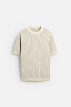 Discount CAMISETA PUNTO RAYAS Hombre Jerséis / Chaquetas