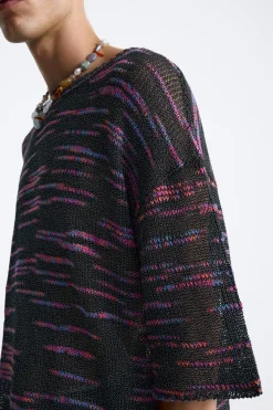 Fashion CAMISETA PUNTO TEXTURA BOUCLÉ Hombre Jerséis / Chaquetas