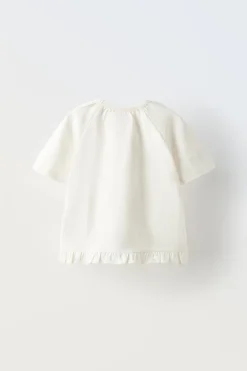 Niños ZARA 1½ - 6 Años·Camisetas|6 - 18 Meses·Camisetas<CAMISETA RANGLAN VOLANTE