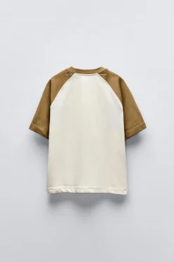 Niños ZARA 6 - 14 Años·Camisetas<CAMISETA RANGLÁN TEXTO