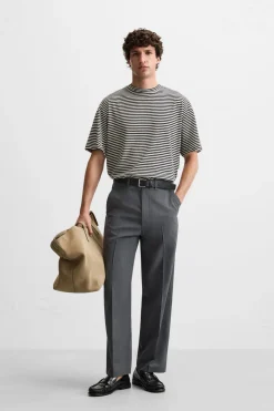 Sale CAMISETA RAYAS ALGODÓN - LINO Hombre Camisetas