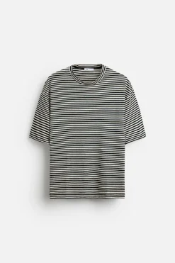 Sale CAMISETA RAYAS ALGODÓN - LINO Hombre Camisetas