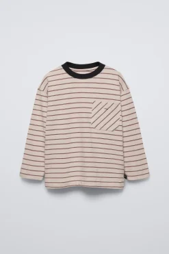 Niños ZARA 6 - 14 Años·Camisetas<CAMISETA RAYAS BOLSILLO