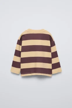 Niños ZARA 1½ - 6 Años·Camisetas|1½ - 6 Años·Camisetas<CAMISETA RAYAS BORDADO