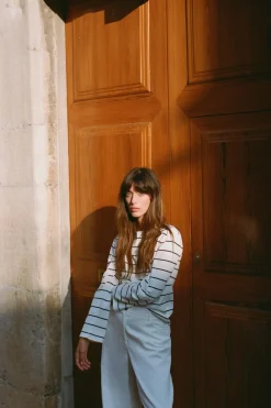 Online CAMISETA RAYAS CON ALGODÓN Mujer Camisetas