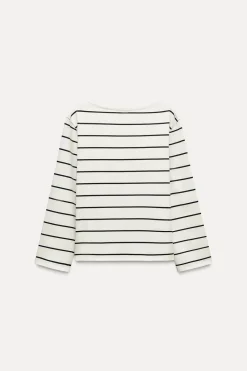 Online CAMISETA RAYAS CON ALGODÓN Mujer Camisetas