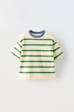 Niños ZARA 1½ - 6 Años·Punto|1½ - 6 Años·Punto<CAMISETA RAYAS CONTRASTE