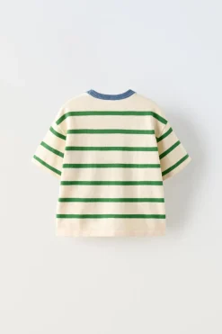 Niños ZARA 1½ - 6 Años·Punto|1½ - 6 Años·Punto<CAMISETA RAYAS CONTRASTE