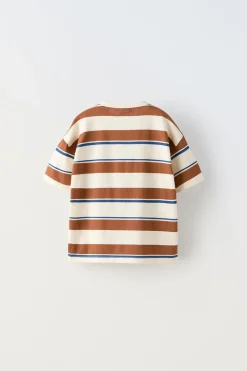 Niños ZARA 1½ - 6 Años·Camisetas|1½ - 6 Años·Camisetas<CAMISETA RAYAS ETIQUETA