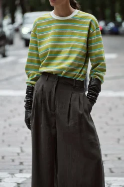 Hot CAMISETA RAYAS HEAVY COTTON Mujer Camisetas