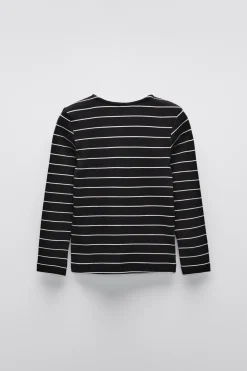 Niños ZARA 6 - 14 Años·Camisetas<CAMISETA RAYAS RIB LACITOS