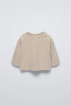 Niños ZARA 0 - 6 Meses·Camisetas|6 - 18 Meses·Conjuntos<CAMISETA RAYAS SOFT TOUCH