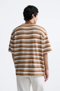 New CAMISETA RAYAS TEXTURA Hombre Camisetas