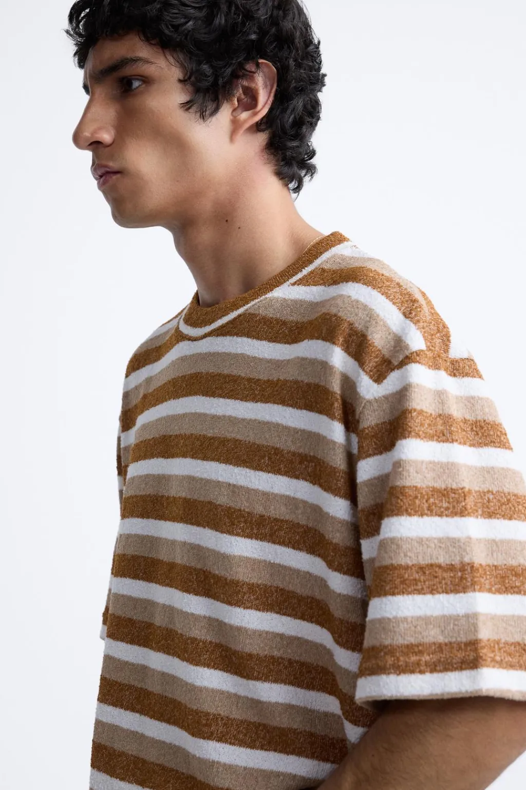 New CAMISETA RAYAS TEXTURA Hombre Camisetas