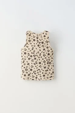 Niños ZARA 1½ - 6 Años·Camisetas|1½ - 6 Años·Total Look<CAMISETA RIB ANIMAL PRINT