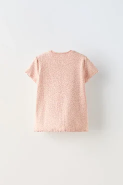 Niños ZARA 1½ - 6 Años·Camisetas|6 - 18 Meses·Camisetas<CAMISETA RIB ANIMAL PRINT