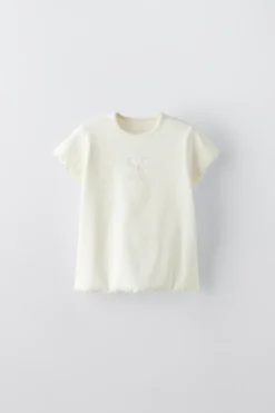 Niños ZARA 1½ - 6 Años·Camisetas|6 - 18 Meses·Camisetas<CAMISETA RIB BORDADO