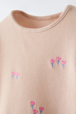 Niños ZARA 1½ - 6 Años·Camisetas|1½ - 6 Años·Camisetas<CAMISETA RIB BORDADOS