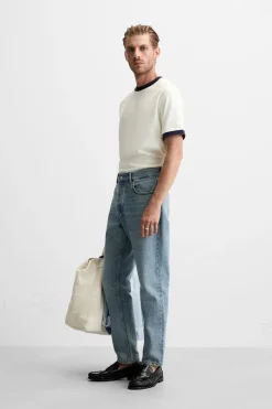 Sale CAMISETA RIB CONTRASTE Hombre Camisetas