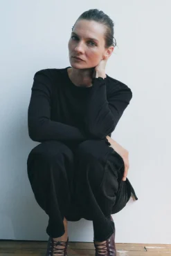 Best CAMISETA RIB MANGA LARGA Mujer Lenceria