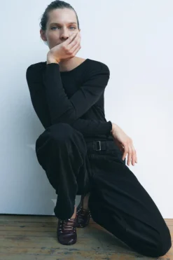 Best CAMISETA RIB MANGA LARGA Mujer Lenceria