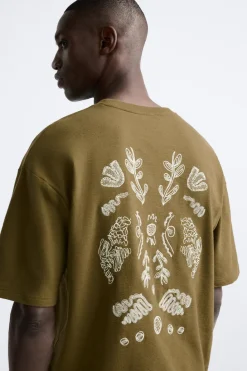 Best CAMISETA RÚSTICA BORDADOS Hombre Camisetas