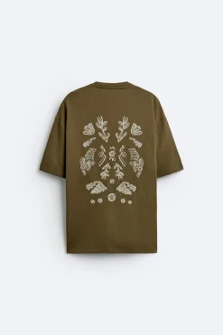 Best CAMISETA RÚSTICA BORDADOS Hombre Camisetas