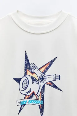 Niños ZARA 6 - 14 Años·Camisetas<CAMISETA RUEDA SKATE