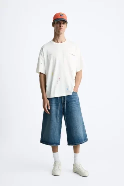 Clearance CAMISETA SALPICADURA TEXTOS Hombre Camisetas