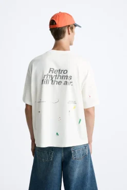 Clearance CAMISETA SALPICADURA TEXTOS Hombre Camisetas